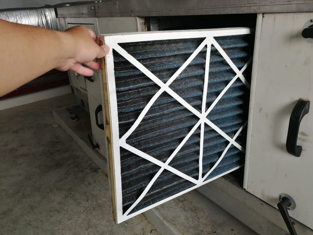 An air filter for a home HVAC system